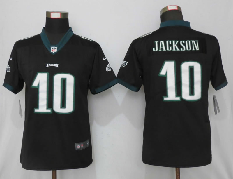 Women Nike Philadelphia Eagles 10 Jackson Black Vapor Untouchable Limited Jersey,We sell and wholesale Women Nike Philadelphia Eagles 10 Jackson Black Vapor Untouchable Limited Jersey on line form chian!